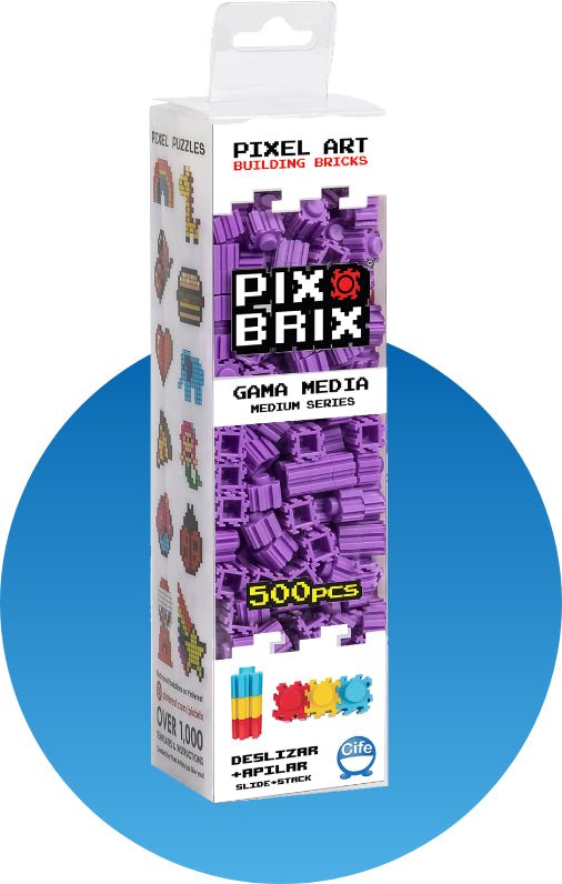 Pix Brix - Caja 500 piezas - Morado - Casa de Fieras