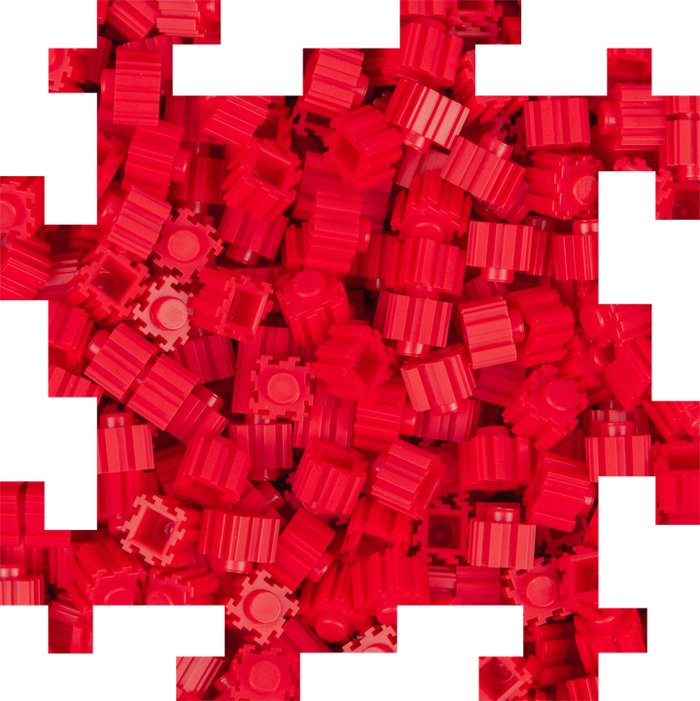 Pix Brix - Caja 500 piezas - Rojo - Casa de Fieras