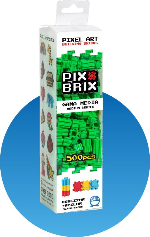 Pix Brix - Caja 500 piezas - Verde - Casa de Fieras