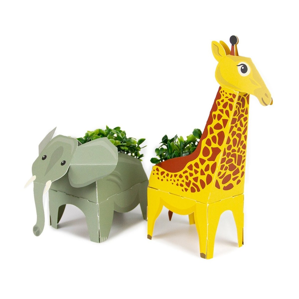 Planta -Elefante y Jirafa Pop up - Casa de Fieras