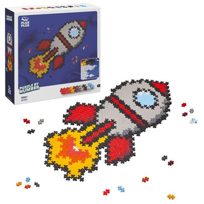 Puzzle por números - Cohete (500 piezas) - Casa de Fieras