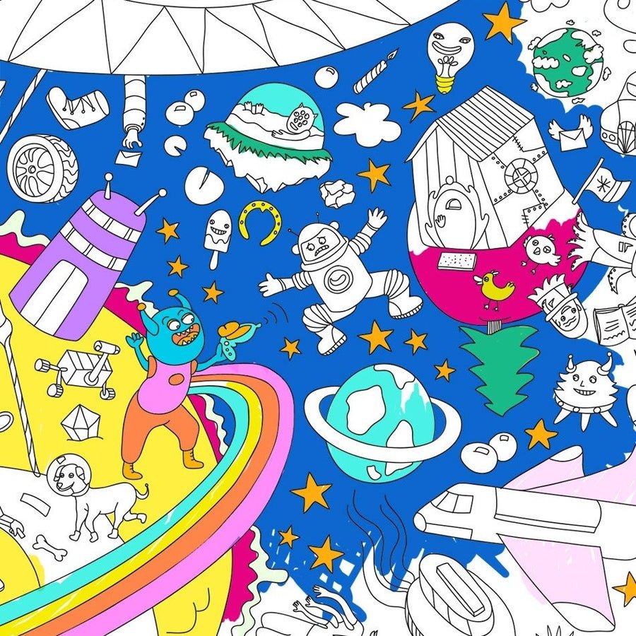 Poster XL para colorear - Cosmos - Casa de Fieras