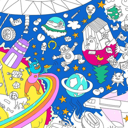 Poster XL para colorear - Cosmos - Casa de Fieras