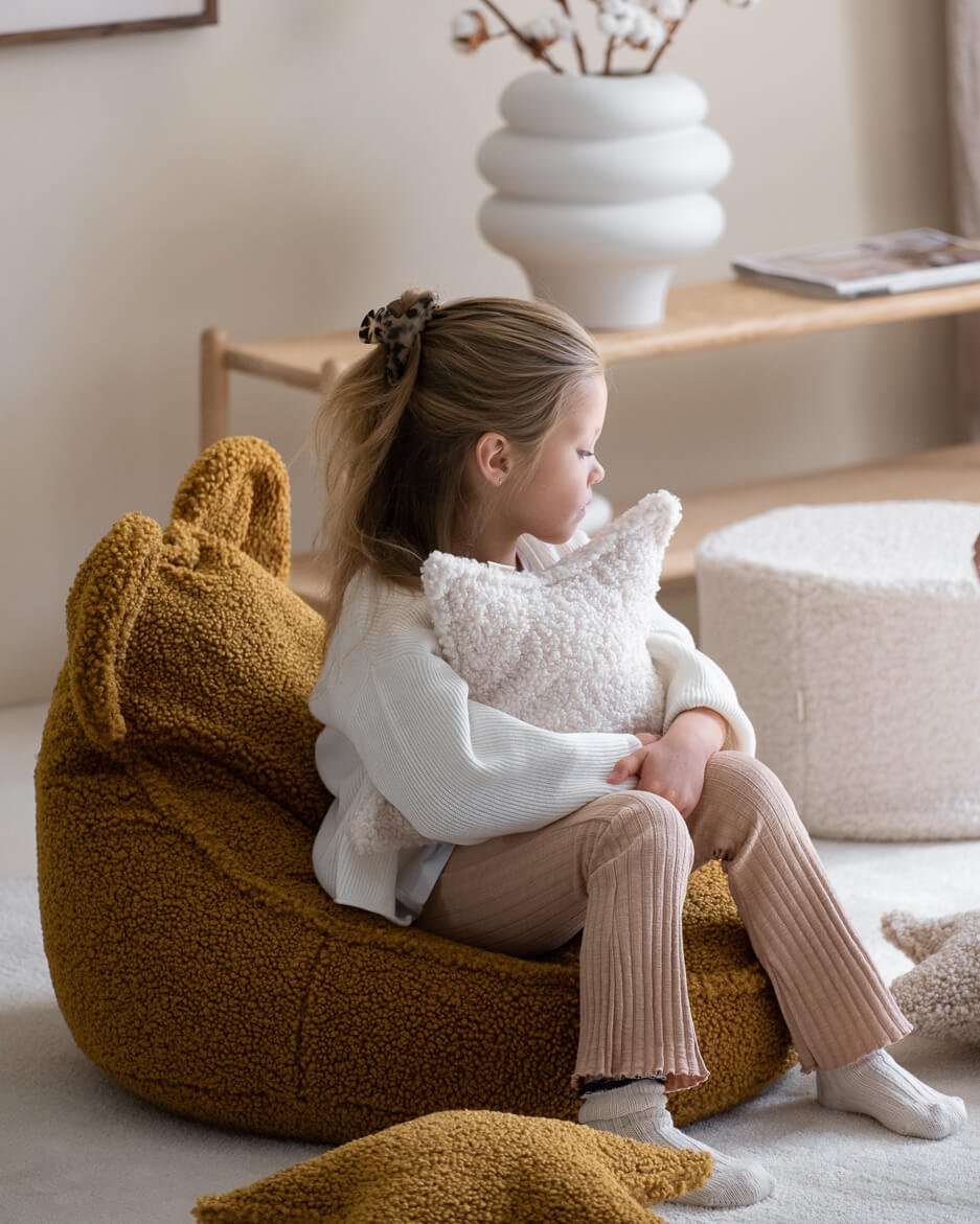 Pouffe - Teddy - Cream White - Casa de Fieras