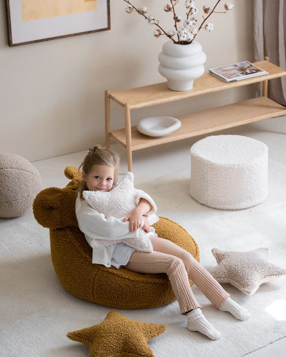 Pouffe - Teddy - Cream White - Casa de Fieras