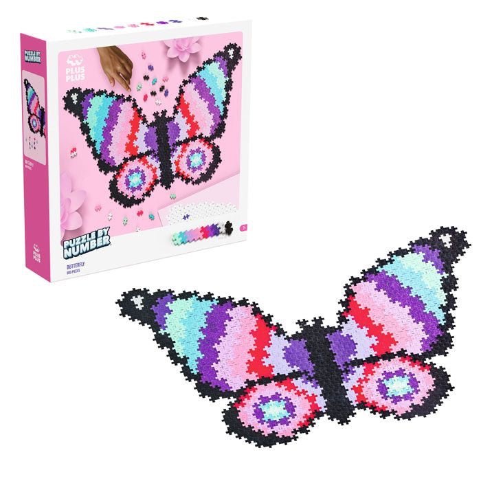 Puzzle por número - Mariposa - Casa de Fieras