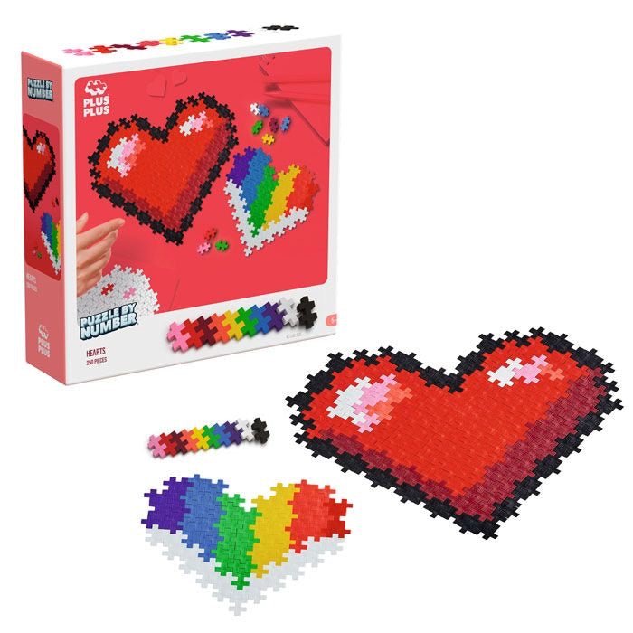 Puzzle por números - Corazón (250 piezas) - Casa de Fieras