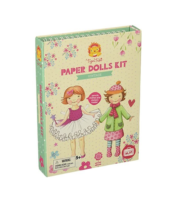 Set Recortables - Muñecas de papel - Casa de Fieras