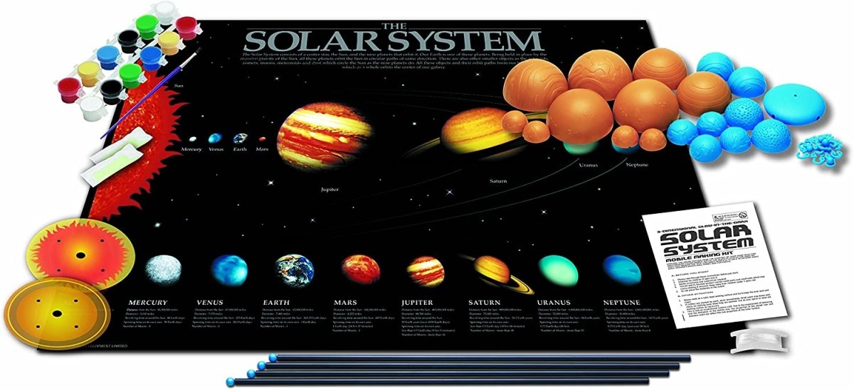 Sistema solar - Móvil 3D ¡Brilla en la oscuridad! - Casa de Fieras