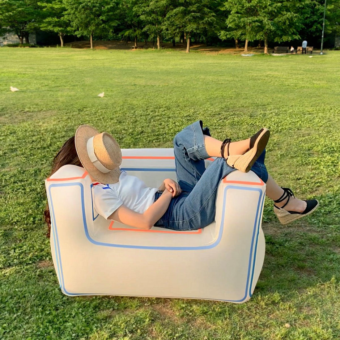 Sofá hinchable - Marino (incluye bomba) - Casa de Fieras