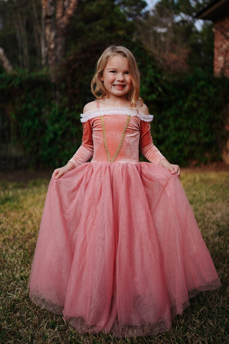 Vestido Princesa - Aurora - Rosa y dorado - Casa de Fieras
