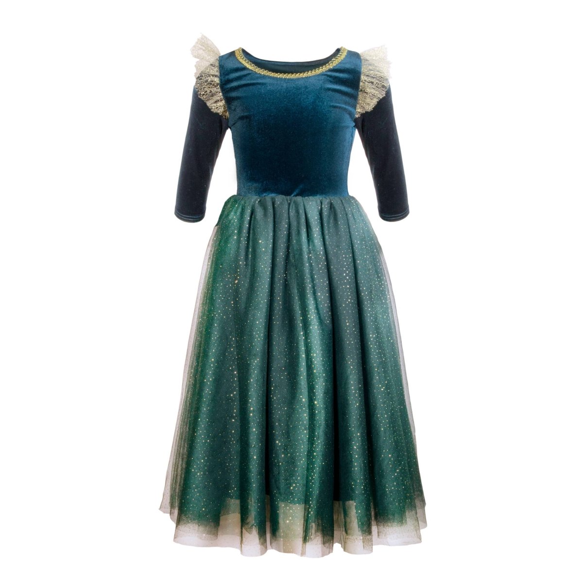 Vestido Princesa - La princesa valiente (verde azulado) - Casa de Fieras