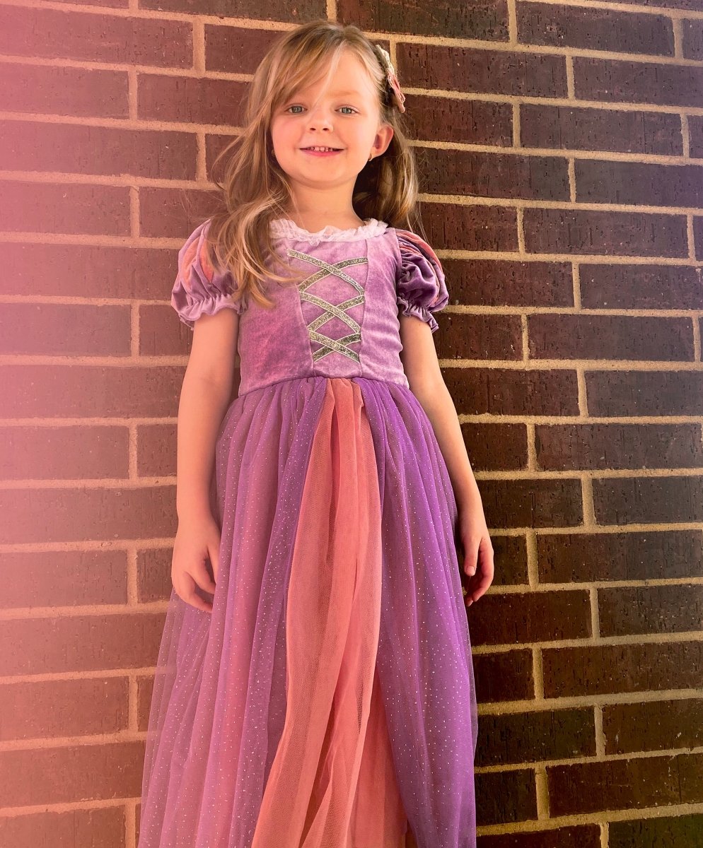 Princesa rapunzel online vestido